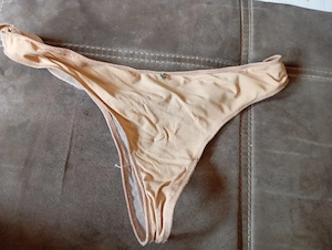 String Tanga nude Größe 38 getragen ungewaschen 