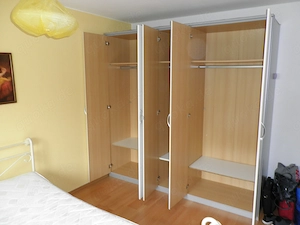 Kleiderschrank weiß, 5 türig, B 230 cm H 230 cm Bild 3