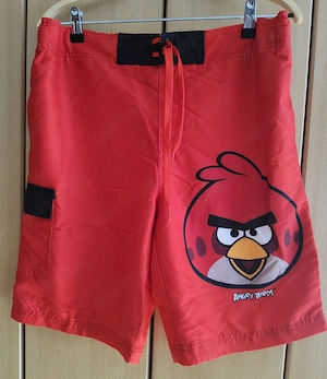 Wow - Badeshort - Badehose Angry Birds von Cedar Wood State - M - rot