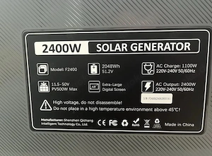 Fossibot F2400 Tragbare Powerstation