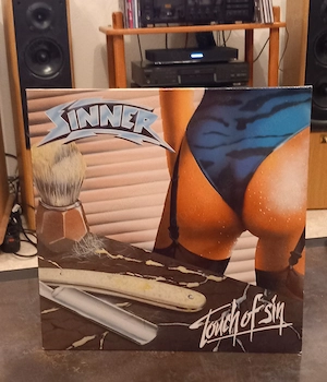 SINNER  touch of sin 1985  vinyl