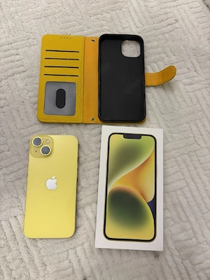 Apple iPhone 14 , 128 GB, neuer gelber Farbton mit Verpackung 