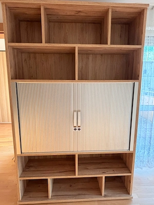 Neuwertig Fernsehschrank Regalschrank 220 hoch x 140 breit x 40 tief Mediaschrank Bild 2