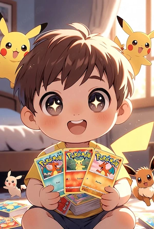 Ich bin auf der Suche nach Pokémon-Karten für ein Kind.
