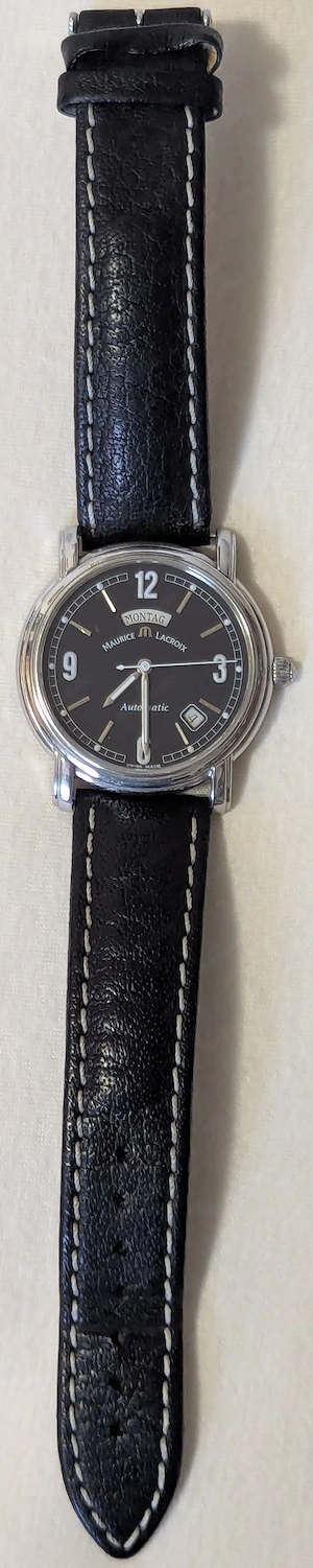 Edle Maurice Lacroix Pontos Day Date Herrenuhr - Swiss Made - Automatik - ETA