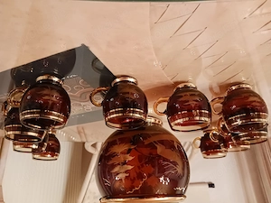 Bowle mit Gläsern, unbenutzt 