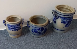 Schmalztöpfe Steingut Töpfe (3 Stück) zusammen 25 Euro