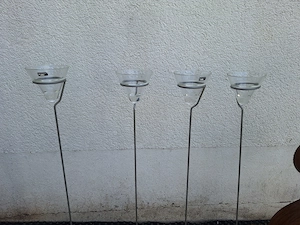 4 Gartenstecker von Leonardo - Höhe 103 cm 