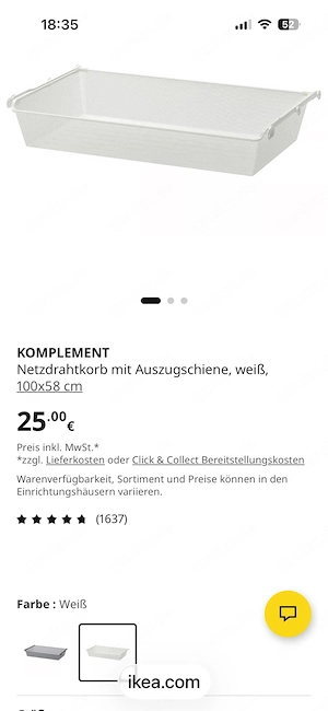 Verkaufe Ikea Pax Komplett Auszugkorb Bild 2