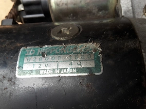 Kubota Anlasser starter 14601-63013 denso   Kubota Z serie D Serie