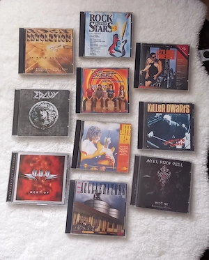80er hard rock CDs  UDO...Edguy..Jeff Beck.. Axel Rudi Pell.....