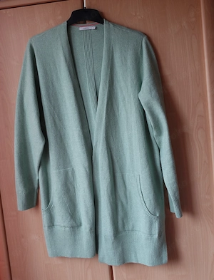 Damen -- Cardigan, Strickjacke, länger, Gr. S bzw. ca. Gr. 36 38, V-Ausschnitt, Cecil, mintfarben