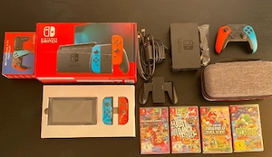 nintendo switch 1 Konsole mit 3 spiele 