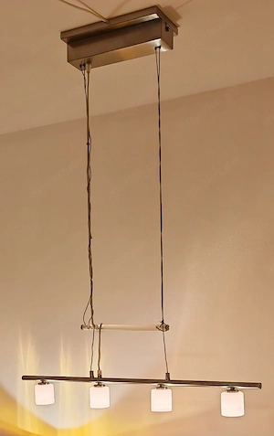 Designer-Esstischlampe   Deckenlampe mit Touch-Dimmer und Halogenlampen  Höhenverstellbar Bild 2