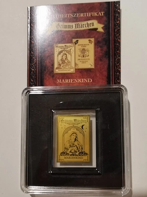 Grimms Märchen 3 "Marienkind" 1 500 oz 999er Feingold mit Zertifikat