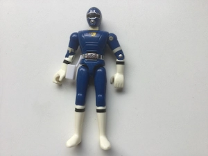 Bandai Power Rangers Vintage Action Figur Blauer Ranger 