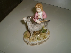 Meißner Porzellanfigur-"Junge mit Ziegenbock" Bild 5