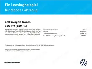 Volkswagen Tayron Life 1.5 eTSI DSG IQ.DRIVE SHZ ACC APP DARK Bild 2