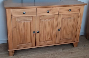 Sideboard   Lowboard aus Massivholz   HOME AFFAIRE, 156 73,5 40 cm,
