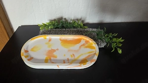 Tablet orange weiß 