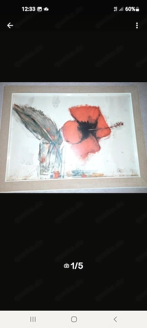 Hibiskusblüte im Glas" von Christian Rohlfs.