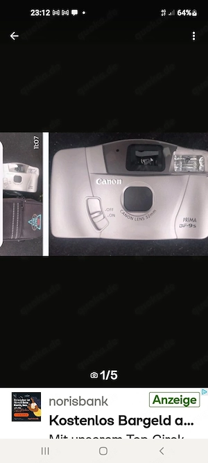 2 Canon Prima BF-9s Kompaktkamera.
