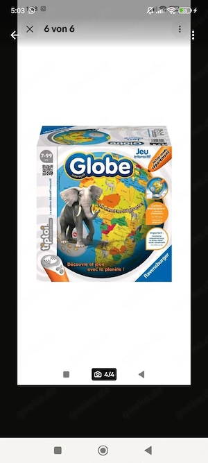 Tiptoi Globus neu