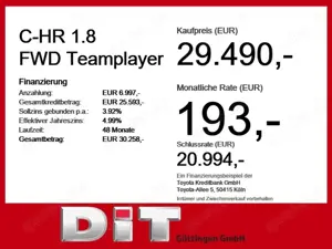 Toyota C-HR 1.8 FWD Teamplayer ACC+Navi+SHZ+2xKlima+PDC Bild 4