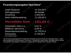 Opel Astra K LIM ELEGANCE CVT+NAVI+RÜCKFAHRKAMERA+SITZ-/LENKR Bild 5