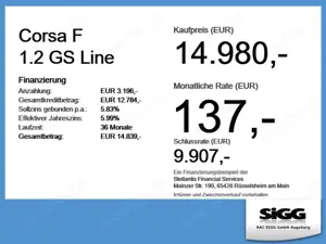 Opel Corsa F 1.2 GS Line Sitzheizung, Totwinkel Bild 4