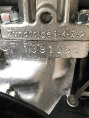 VW Käfer Motor 1300 F 40 PS