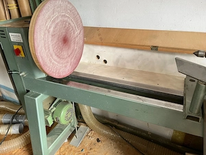 Drechselbank mit Planscheibe + Zubehör + Lünette, Starkstrommotor