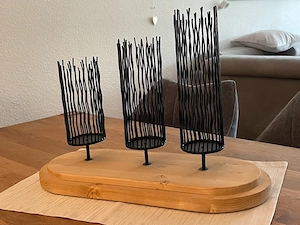 Holz-Deko-Objekt, Kerzenständer , Handarbeit, Unikat
