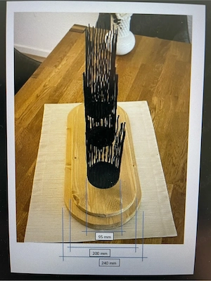 Holz-Deko-Objekt, Kerzenständer , Handarbeit, Unikat Bild 4