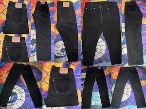 Verkaufe original schwarze vintage Levi s 615 Jeans W34   L32 mit Reißverschluss