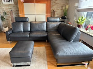 5 Sitzer Eckcouch   Leder   Made in Germany   Marke Erpo