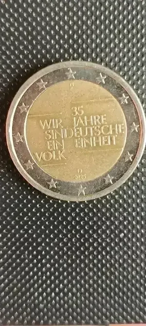 2 euro 2025 35  jahre wie sindeusch ein einheit volk