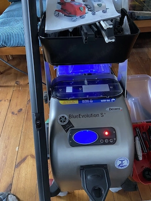 Beam Blue Evolution + Virtual Touchscreen Dampfsauger kaum genutzt