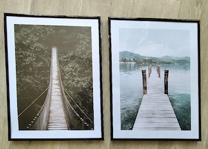 Poster-Set mit Rahmen   Bilderwand