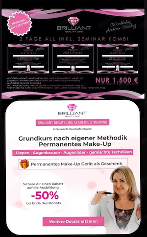 Brow Artist Ausbildung & PMU Basiskurs (3 Zonen)   50% Aktion!  Bild 8