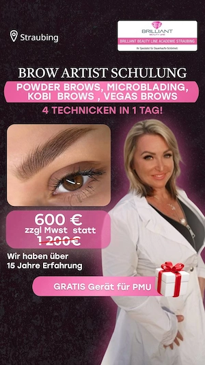 Brow Artist Ausbildung & PMU Basiskurs (3 Zonen)   50% Aktion!  Bild 4