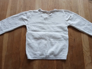 Weißes Strickjäckchen Größe 86 Bild 2