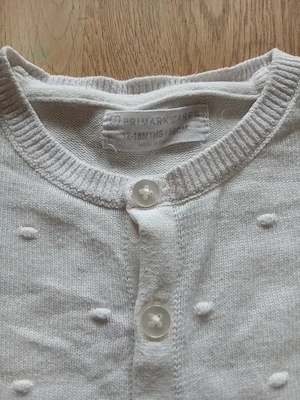 Weißes Strickjäckchen Größe 86 Bild 3