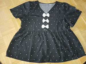 Süße Bluse mit Schleifen Größe 2XL [48] *NEU*