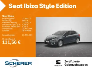 SEAT Ibiza 1.0 TSI Style Edition CarPlay Rückfahrkame
