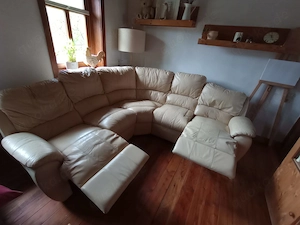 Ecksofa mit zusätzlichen Liegefunktionen, Leder, bequem  Bild 2