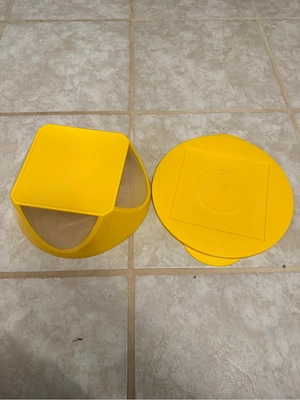 Tupperware Schüssel mit Salatbesteck Bild 3