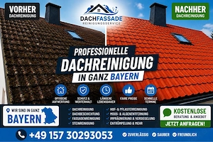 Dachreinigung Bayern & Fassadenreinigung