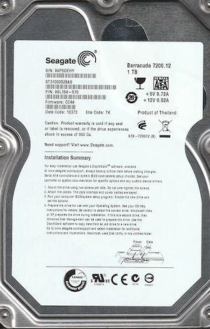 HDD Festplatte 1 TB