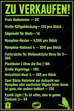 Zubehör für Vögel 